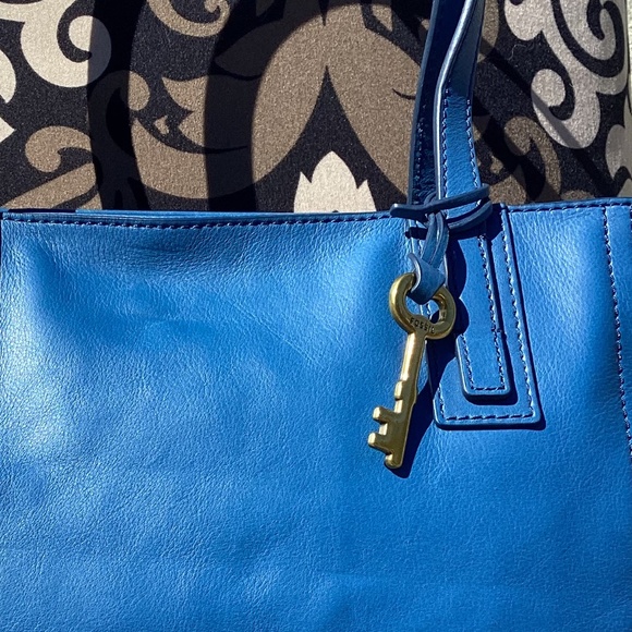 Fossil Blue Emma Shopper Tote - Picture 8 of 9